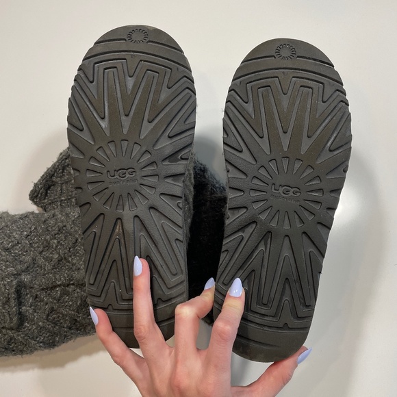 UGG Gray Tall Knit Boots - Picture 4 of 9